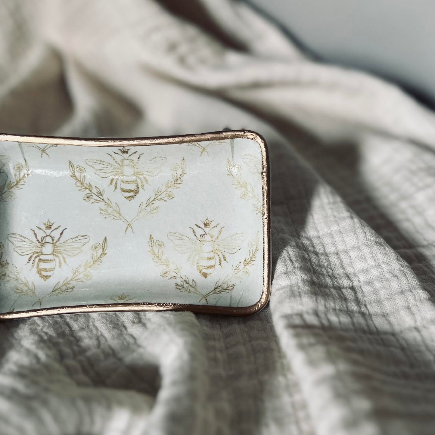 Ceramic Bee Jewelry Tray