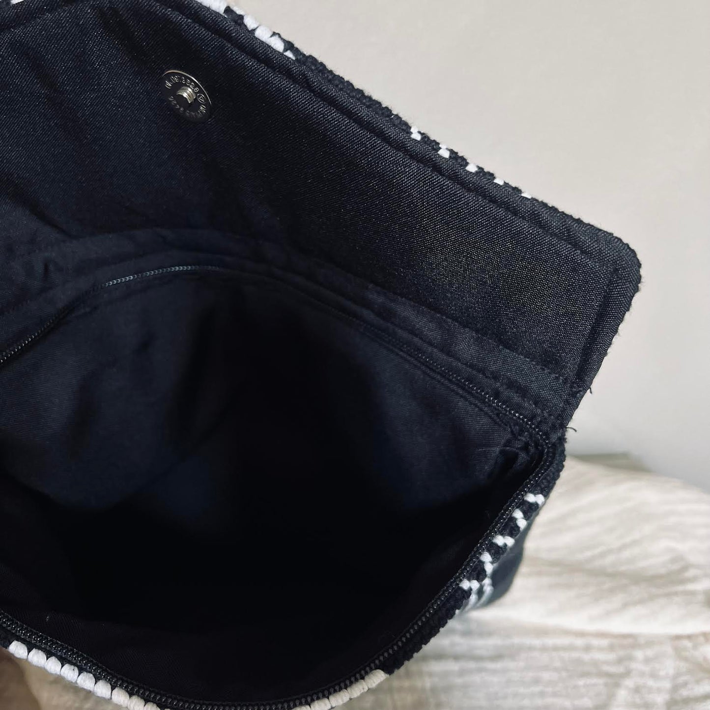 The Carry All Clutch in Black & White