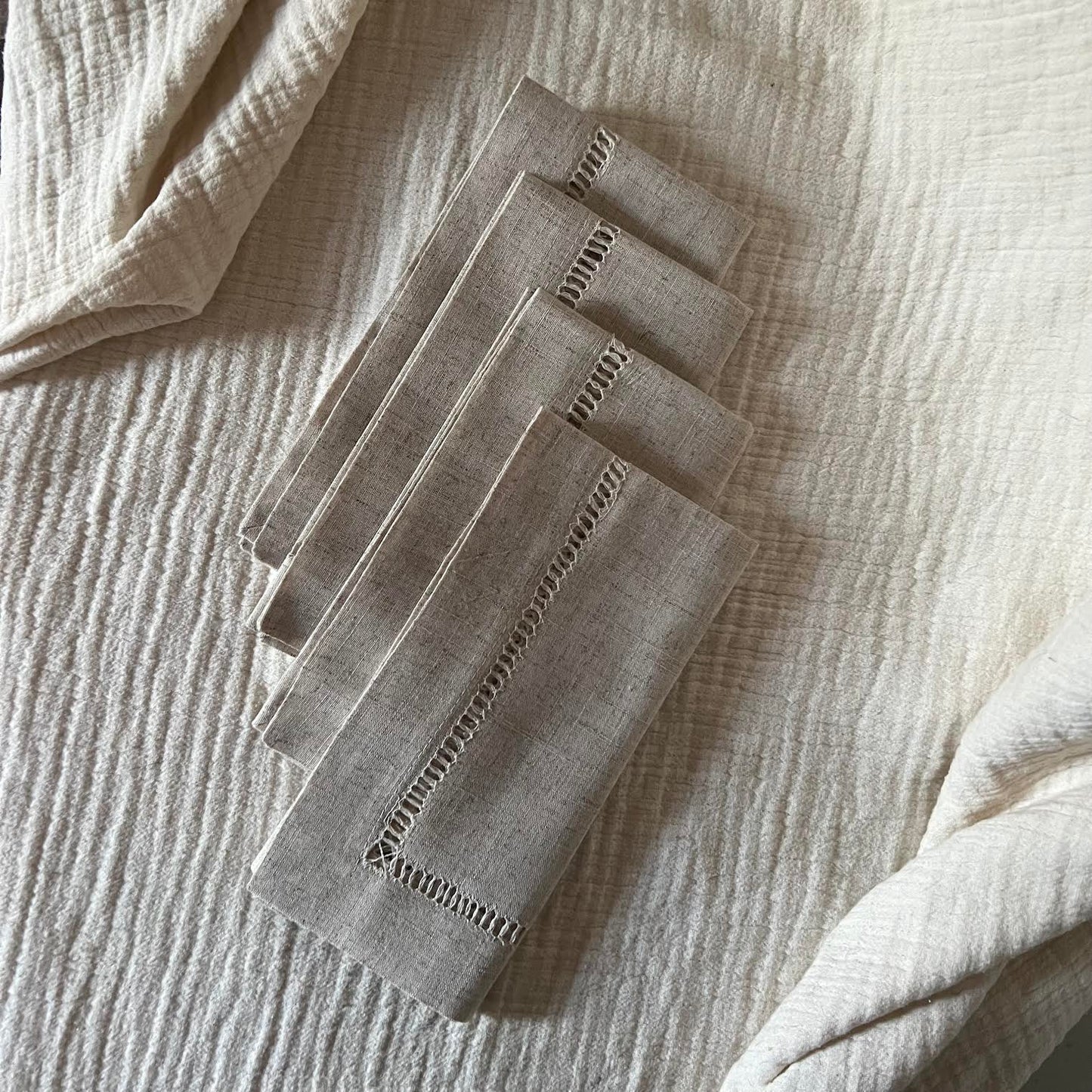 Hemstitch Linen Napkin (set of 4)