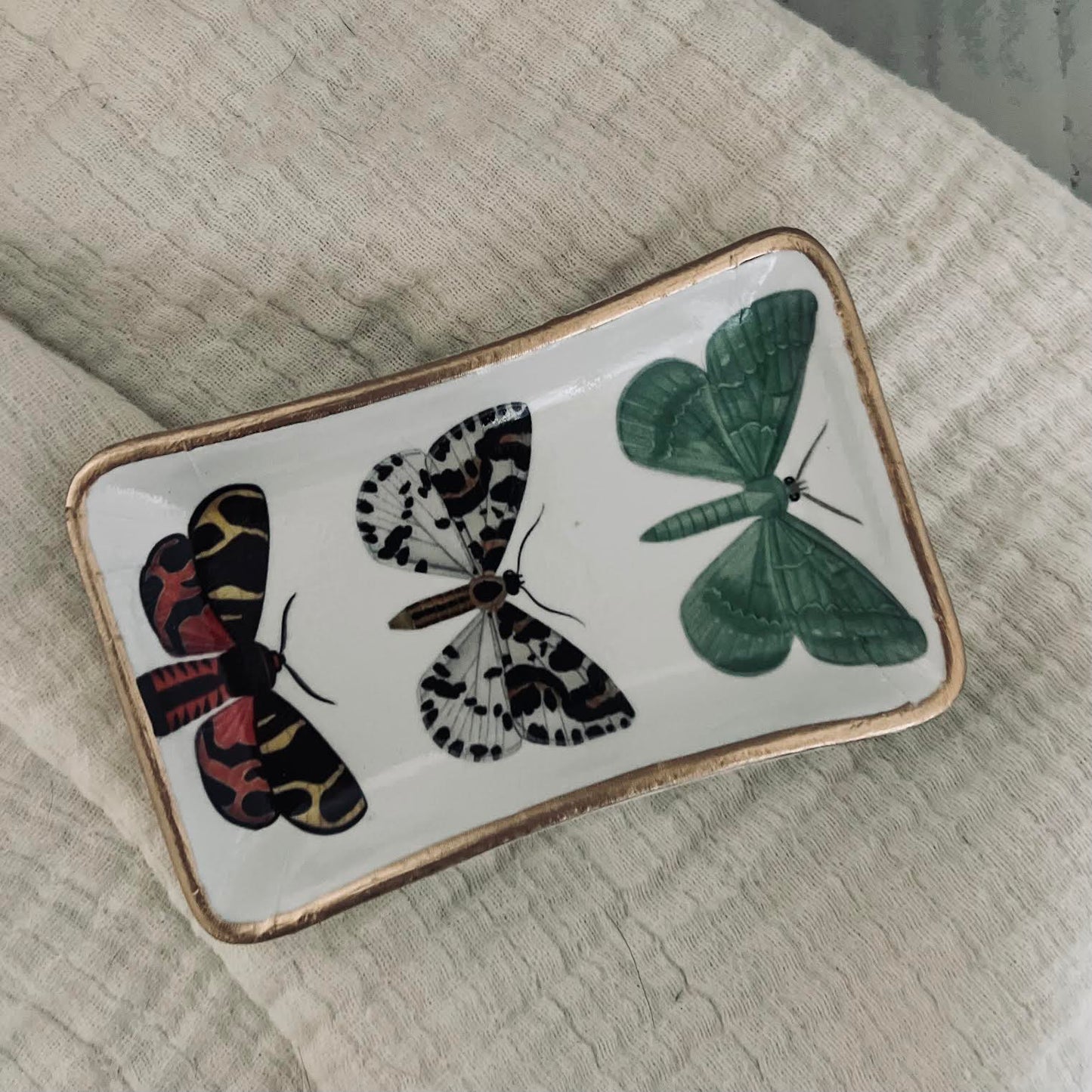 Ceramic Butterfly Jewelry Tray