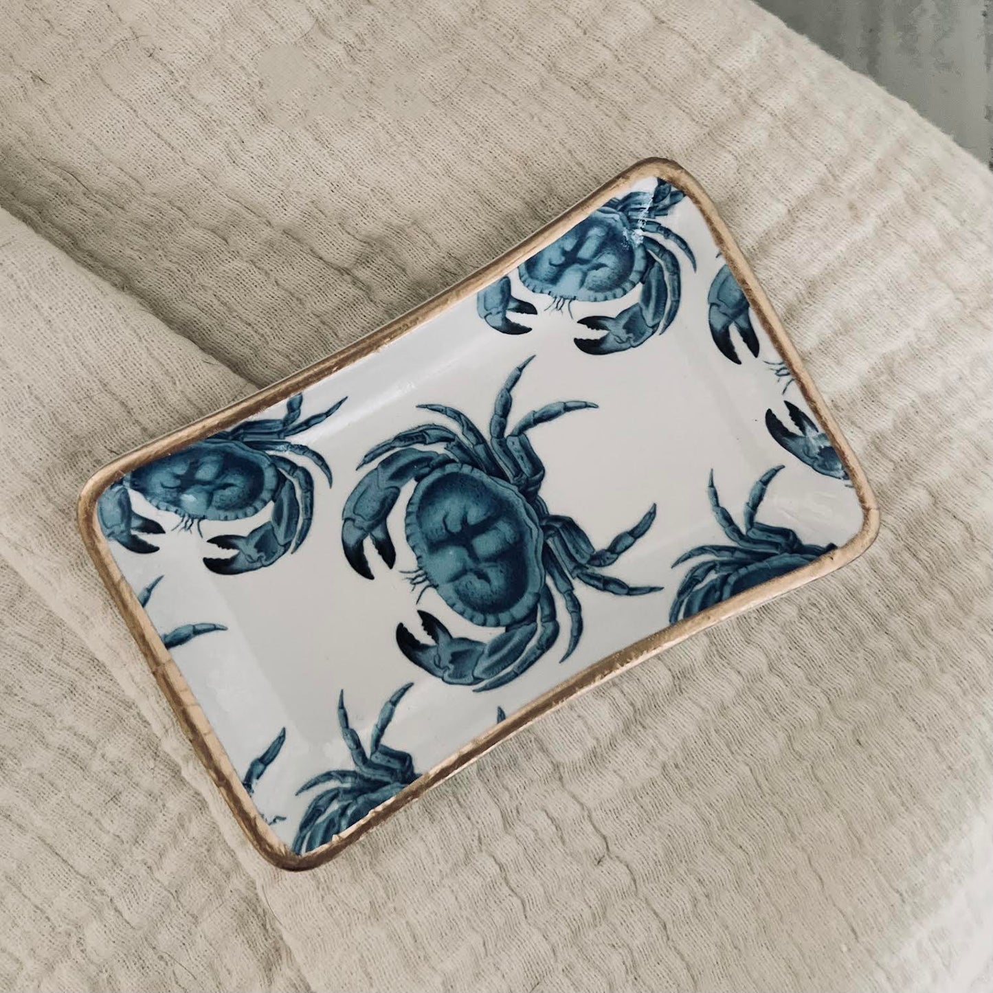 Ceramic Crab Jewelry Tray