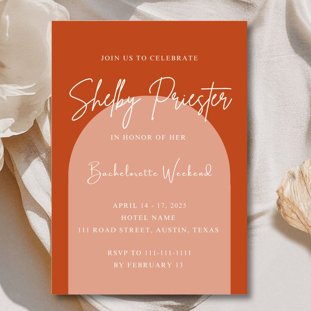 Miami Vibes Invitation Template - Currant