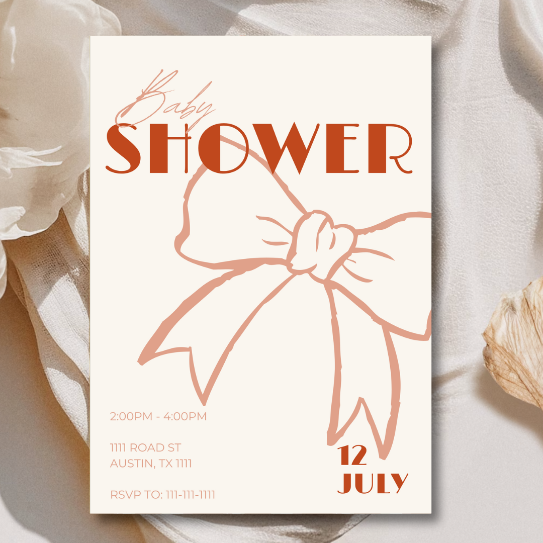 Shower With Love Invitation - Currant Shower