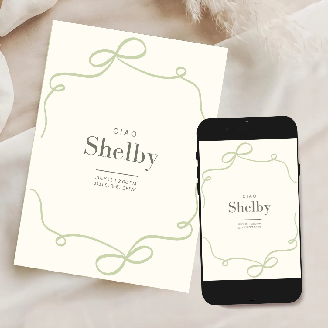 ciao Invitation Template - Forrest