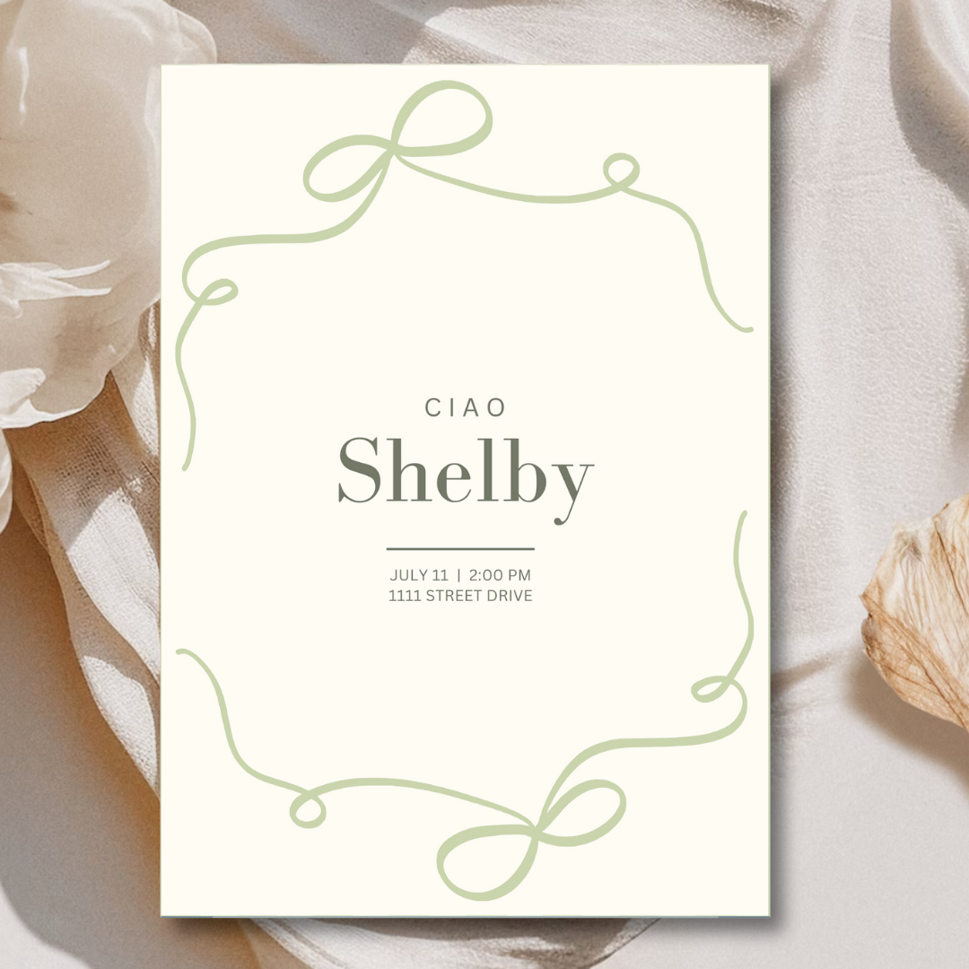 ciao Invitation Template - Forrest