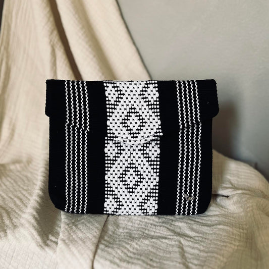 The Carry All Clutch in Black & White