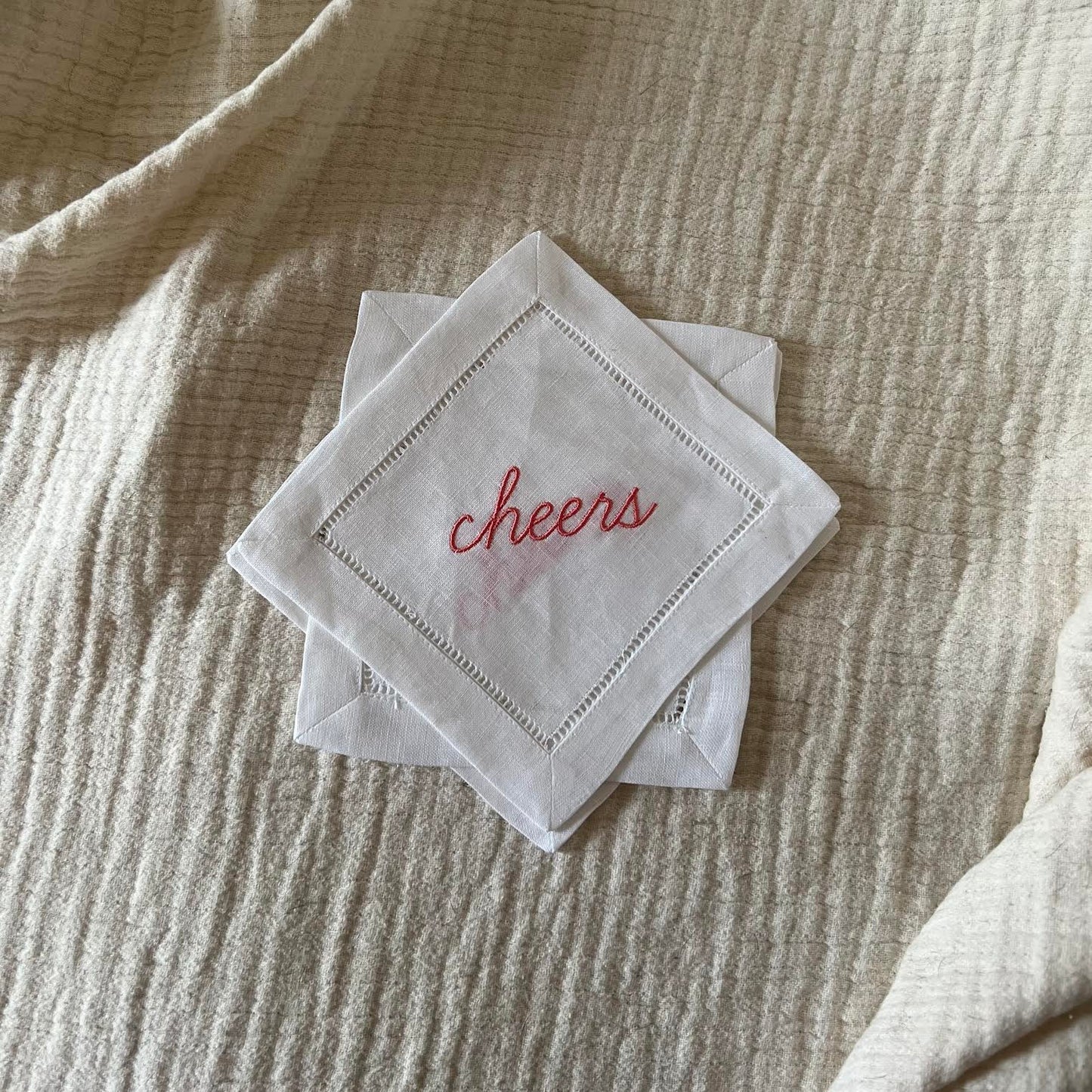 Cheers Cocktail Napkins (set of 4)