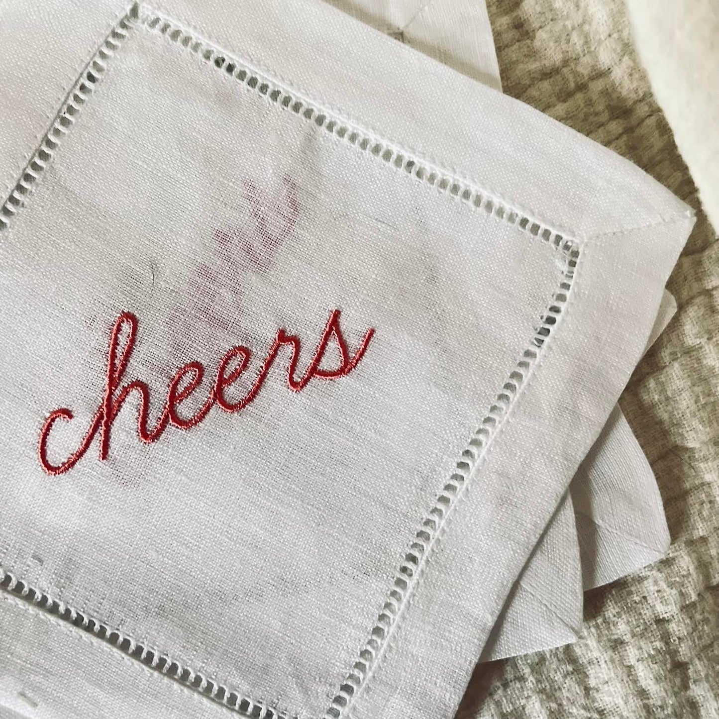 Cheers Cocktail Napkins (set of 4)