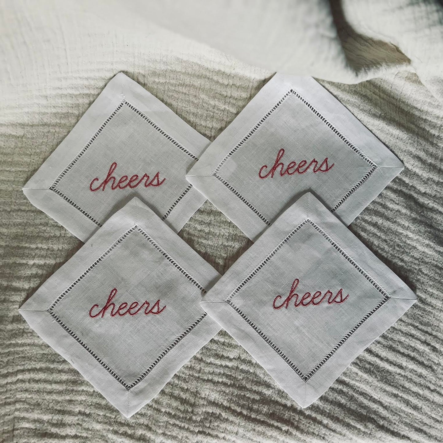 Cheers Cocktail Napkins (set of 4)