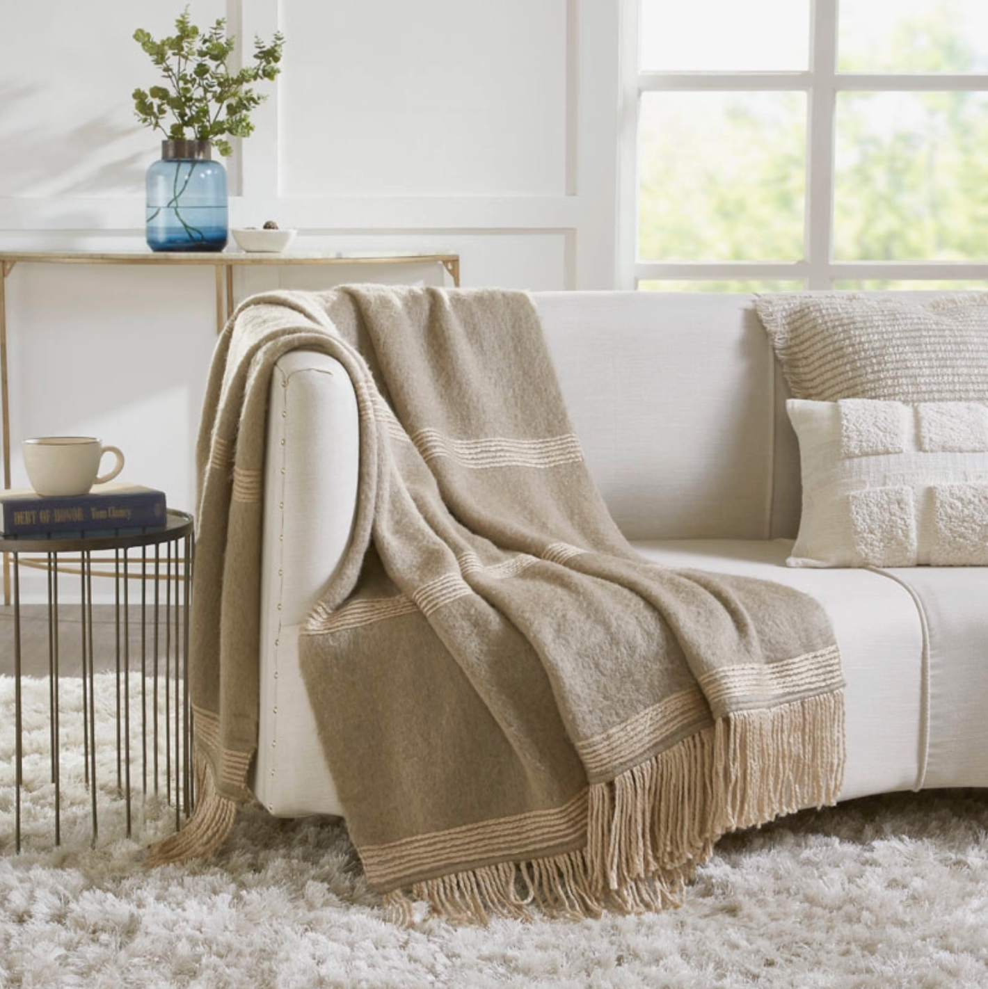 Soho Faux Mohair Throw